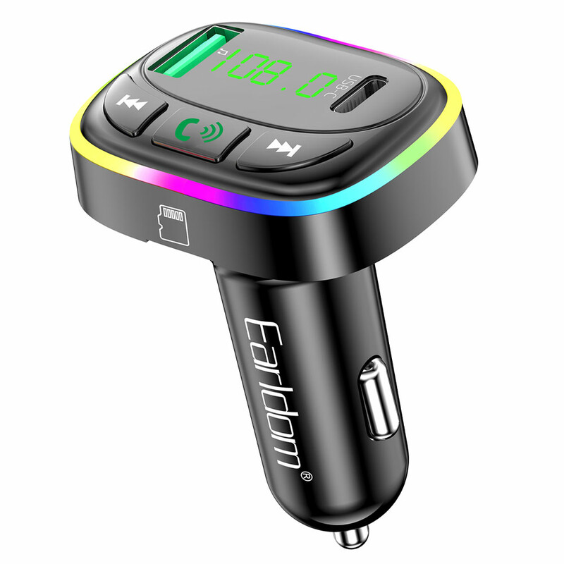 شارژر فندکی و اف ام پلیر بلوتوثی ارلدام مدل M104 توان 3.1 وات