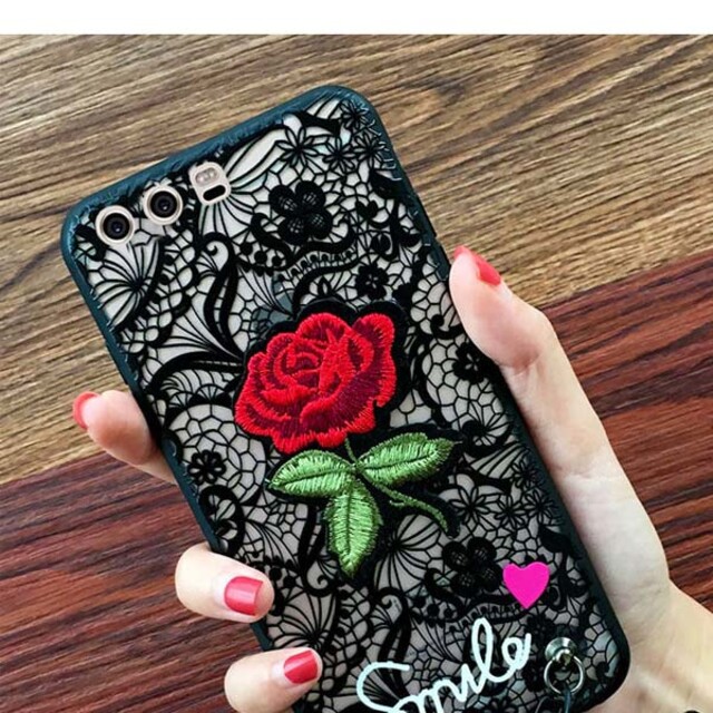 قاب طرح گل رز برجسته مناسب برای گوشی هوآوی P10