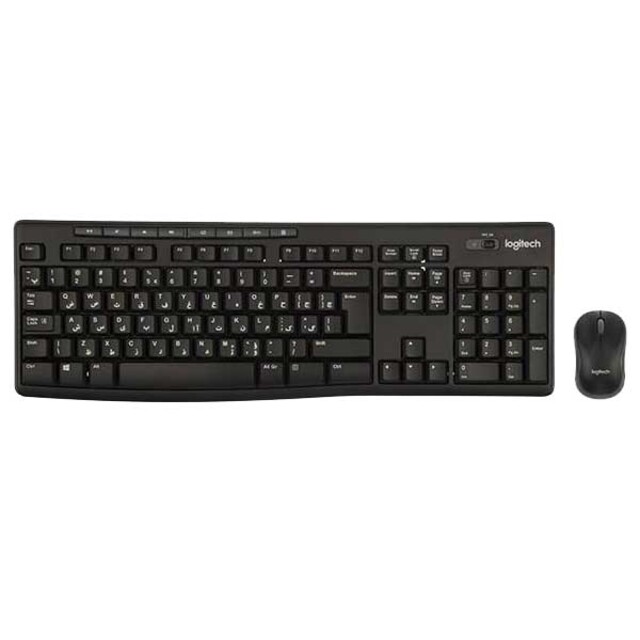 کیبورد و ماوس بی‌سیم لاجیتک مدل MK270 با حروف فارسی