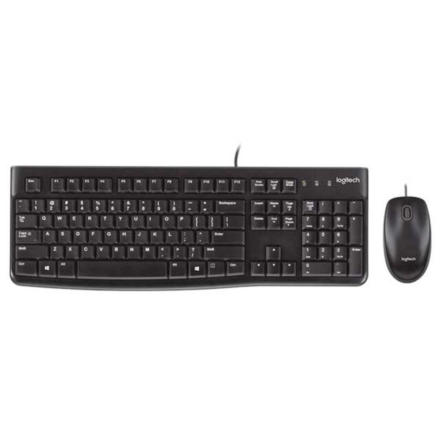 کیبورد و ماوس لاجیتک مدل MK120 USB با حروف فارسی