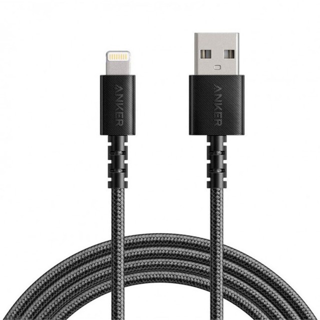 کابل شارژ USB به لایتنینگ انکر مدل PowerLine Select+ A8012H12 طول 0.9 متر توان 2.4 آمپر