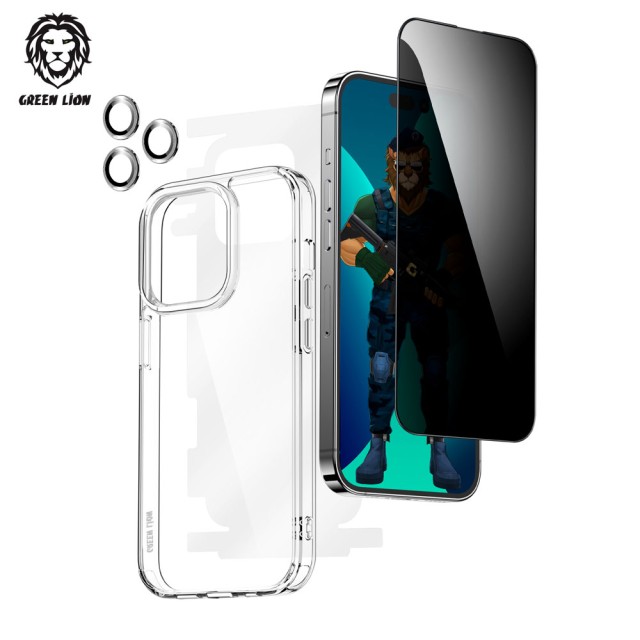 پک محافظتی 4 در 1 گرین لاین Protection Pack 360 مدل GN4IN1PG13 آیفون iPhone 13