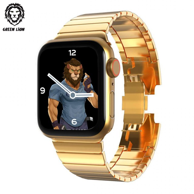 بند فلزی اپل واچ گرین لاین 42/44/45 میلی متر Green Lion Link Bracelet Acero Correa