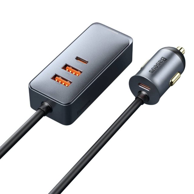 شارژر فندکی بیسوس مدل CCBT-A0G با 4 پورت و توان 120 وات