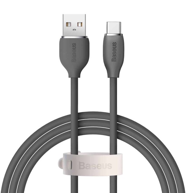 کابل شارژ USB به Type-C بیسوس مدل Jelly Liquid Silica CAGD010001 طول 1.2 متر توان 100 وات