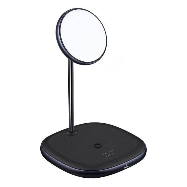 پایه نگهدارنده مگنتی و شارژر وایرلس بیسوس Swan 2-in-1 WXSW-C01 توان 20 وات