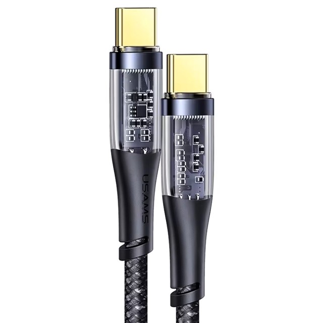 کابل شارژ USB-C به USB-C یوسمز مدل US-SJ574 طول 1.2 متر توان 100 وات