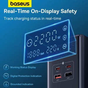 شارژر رومیزی بیسوس Power Combo Tower PowerStrip CCGAN35-S3ACE توان 35 وات