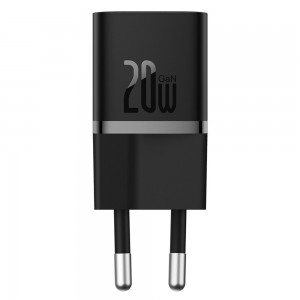 شارژر دیواری بیسوس GaN5 Fast Charger CCGAN20E5-M توان 20 وات با کابل