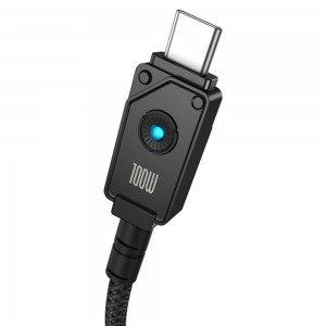 کابل شارژ USB به Type-C بیسوس مدل Unbreakable CB000050 P10355801111-00 طول 1 متر توان 100 وات