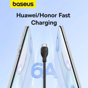 کابل شارژ USB به Type-C بیسوس مدل Pudding CB000054 طول 1.2 متر توان 100 وات