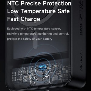 پاوربانک مگ سیف مک دودو مدل MC-5021 ظرفیت 20000 میلی آمپر ساعت توان 20 وات
