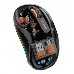 ماوس شفاف تارتل گرین لاین Green Lion Turtle Mouse