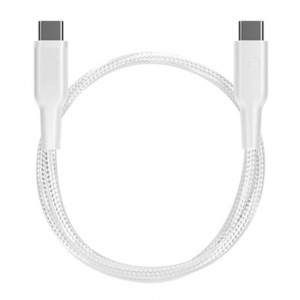 کابل شارژ USB-C به USB-C پاورولوژی مدل PCAB008 طول 30 سانت توان 60 وات