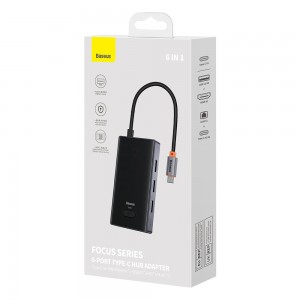 هاب تایپ سی 6 پورت بیسوس Baseus BS-OH078 WKYY030213