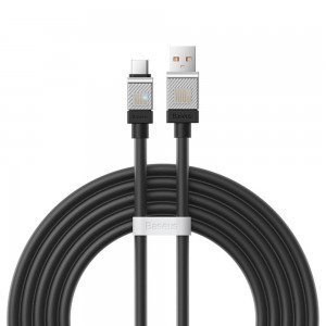 کابل شارژ USB به Type-C بیسوس مدل CoolPlay CB000046 CAKW000701 طول 2 متر توان 100 وات