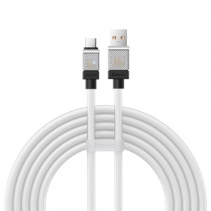 کابل شارژ USB به Type-C بیسوس مدل CoolPlay CB000046 CAKW000701 طول 2 متر توان 100 وات