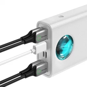 پاوربانک بیسوس مدل Amblight Digital Display PPLG-A01 ظرفیت 30000 میلی آمپر توان 65 وات