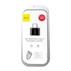 مبدل 2.0 USB به OTG Type-C بیسوس مدل Mini OTG Adaptor CATOTG-01
