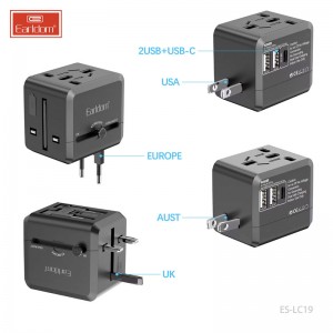 تک راهی برق و شارژر ارلدام مدل ES-LC19 توان 3.1 آمپر