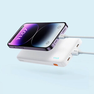 پاوربانک بیسوس مدل Airpow PPAP10 ظرفیت 10000 میلی آمپر توان 20 وات