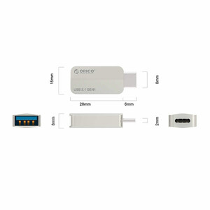 مبدل 3.1 USB به OTG Type-C اوریکو مدل CTA2