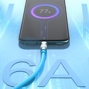 کابل شارژ USB به لایتنینگ ایکس او NB-227 طول 1.2 متر توان 6 آمپر