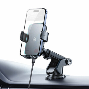 پایه نگهدارنده و شارژ بی سیم خودرو یوسمز مدل USAMS CD229 توان 15 وات