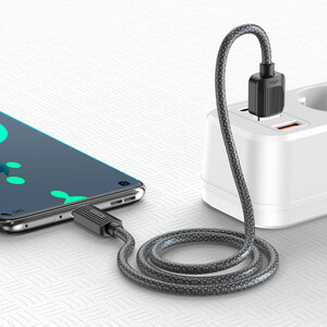 کابل شارژ USB به Type-C ارلدام مدل EC-187C طول 1 متر توان 2.4 آمپر
