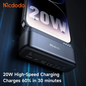 پاوربانک لایتنینگ مک دودو مدل MC-628 ظرفیت 5000 میلی آمپر ساعت 20 وات