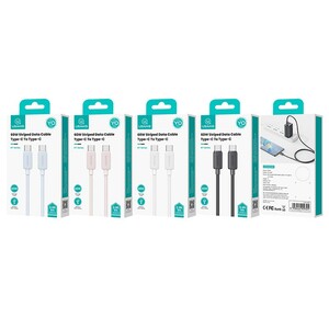 کابل شارژ USB-C به USB-C یوسمز مدل SJ696 طول 2 متر توان 60 وات