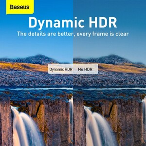 کابل HDMI بیسوس مدل CAKGQ-J01 نسخه 2.1 کیفیت 8K طول 1 متر