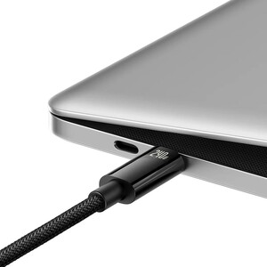 کابل شارژ USB-C به USB-C بیسوس مدل Tungsten Gold CAWJ040101 طول 2 متر توان 240 وات