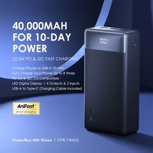 پاوربانک اورایمو مدل OPB-7400Q ظرفیت 40000 میلی آمپر توان 22.5 وات