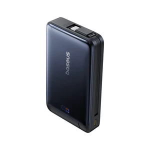 پاوربانک مگنتی بیسوس مدل Nomos Qi2 P10078800123-00 ظرفیت 10000 توان 45 وات
