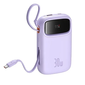 پاوربانک بیسوس مدل QPow2 PPQD4-20C با کابل تایپ سی ظرفیت 20000 میلی آمپر توان 30 وات