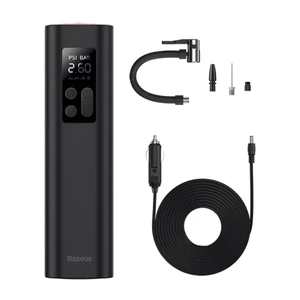 پمپ باد و چراغ قوه بیسوس مدل Super Mini Inflator Pump BS-CG003