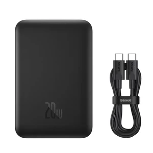 پاوربانک مگنتی بیسوس مدل Magnetic Mini Air PPCXM06A ظرفیت 6000 توان 20 وات