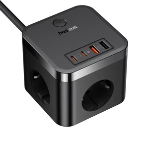شارژر رومیزی بیسوس Power Combo Cube PowerStrip BPS30-3E توان 30 وات
