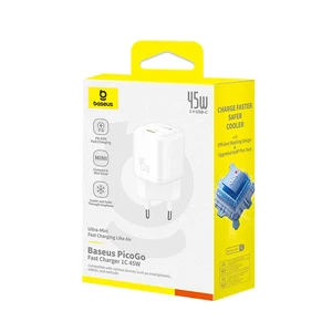 شارژر دیواری بیسوس PicoGo مدل CCGAN45CE توان 45 وات
