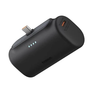 پاوربانک تایپ سی بیسوس Compact مدل PPWC05T ظرفیت 5000 میلی آمپر ساعت 20 وات