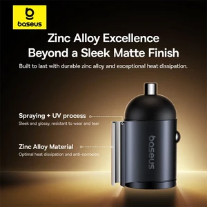 شارژر فندکی بیسوس مدل Tiny Star VCHXX-UC توان 30 وات