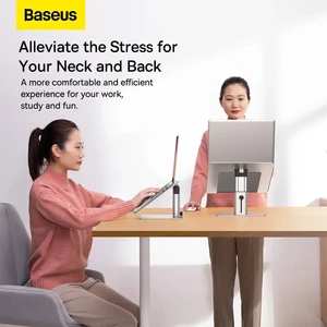 هولدر لپ تاپ بیسوس Metal Adjustable Laptop Stand مدل LUJS000012