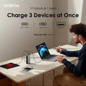 پاوربانک اورایمو مدل OPB-727SQ ظرفیت 27600 میلی آمپر توان 130 وات