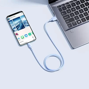 کابل شارژ USB به Type-C بیسوس مدل Silky P10377703113-01 طول 2 متر توان 100 وات