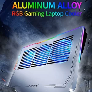 پایه نگهدارنده گیمینگ لپ تاپ کول کلد مدل K42 با 3 فن