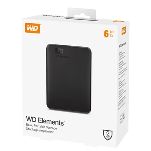 هارد اکسترنال وسترن دیجیتال مدل Elements ظرفیت 6 ترابایت