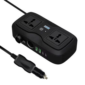 اینورتر فندکی ماشین گرین لاین مدل GC-233 توان 200 وات