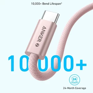 کابل شارژ USB-C به USB-C انکر Zolo مدل A8060 طول 1.8 متر توان 240 وات