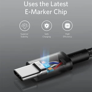 کابل شارژ USB-C به USB-C انکر مدل Ultra-Durable A8756 طول 1 متر توان 100 وات